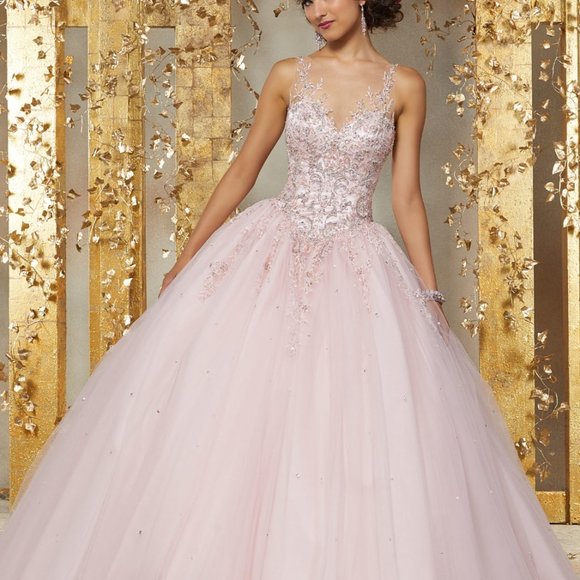Beautiful Rhinestone Mori Lee Ball Gown - Picture 1 of 3